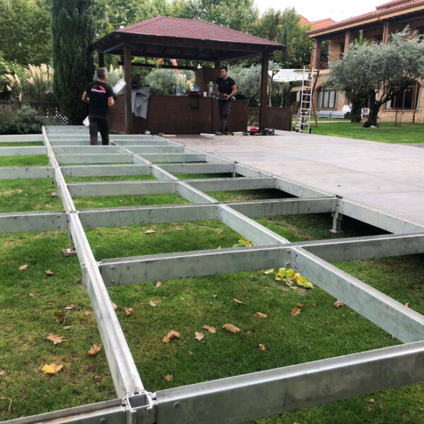 Suelo flotante para eventos