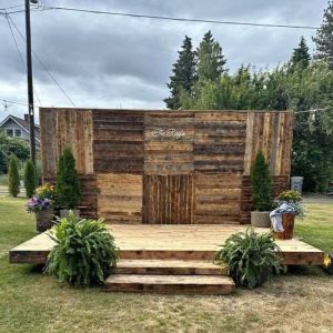 Tarima elevada para eventos y celebraciones